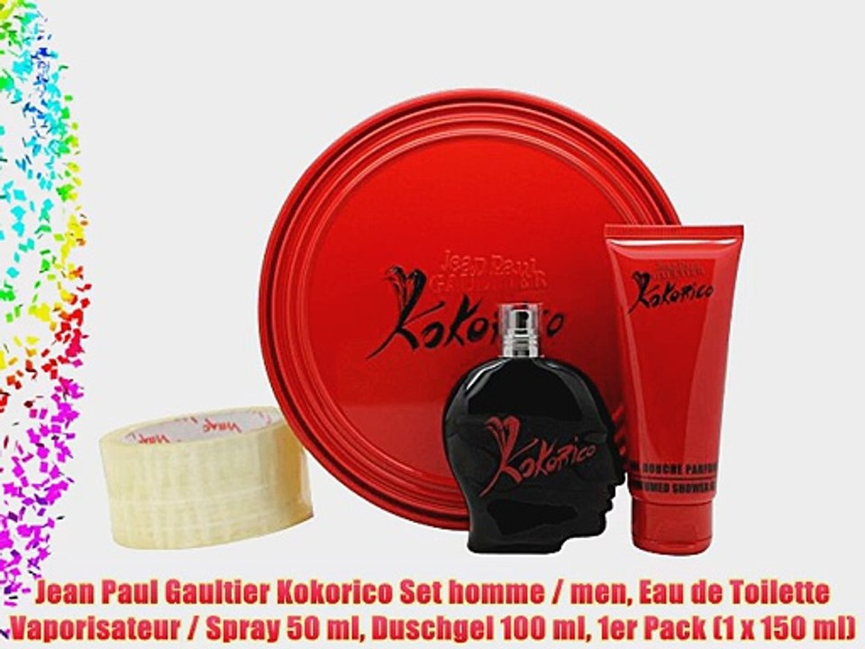 Jean Paul Gaultier Kokorico Set homme / men Eau de Toilette Vaporisateur / Spray 50 ml Duschgel