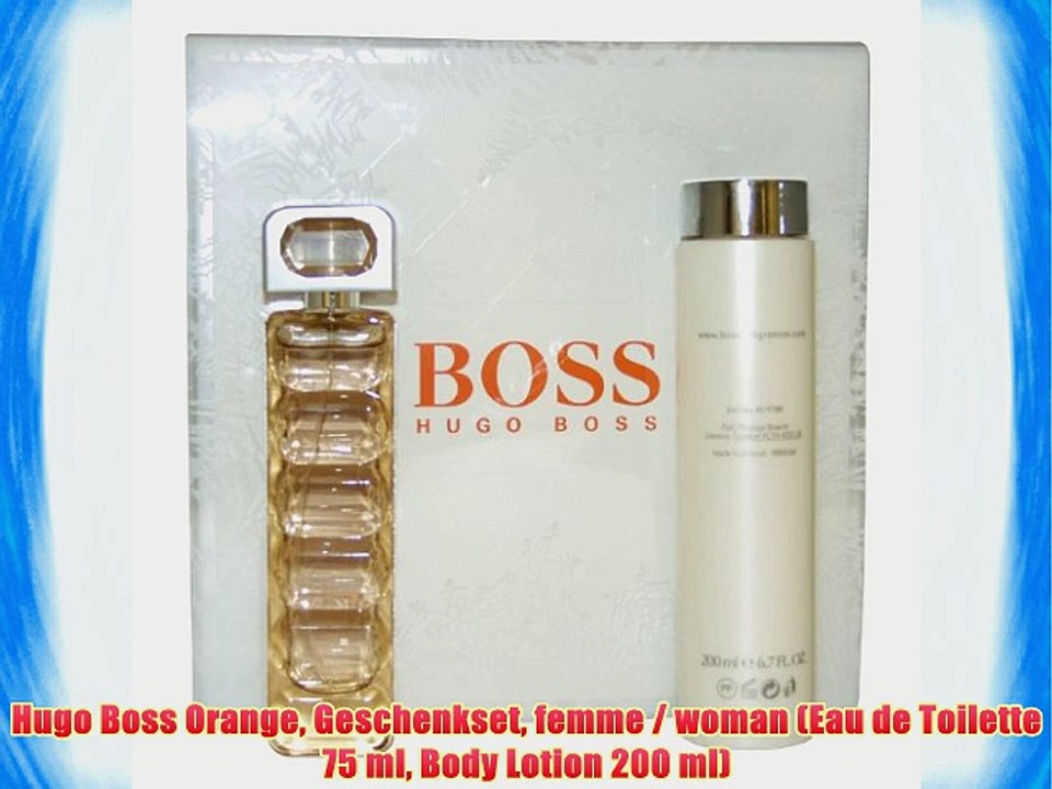 Hugo Boss Orange Geschenkset femme / woman (Eau de Toilette 75 ml Body Lotion 200 ml)