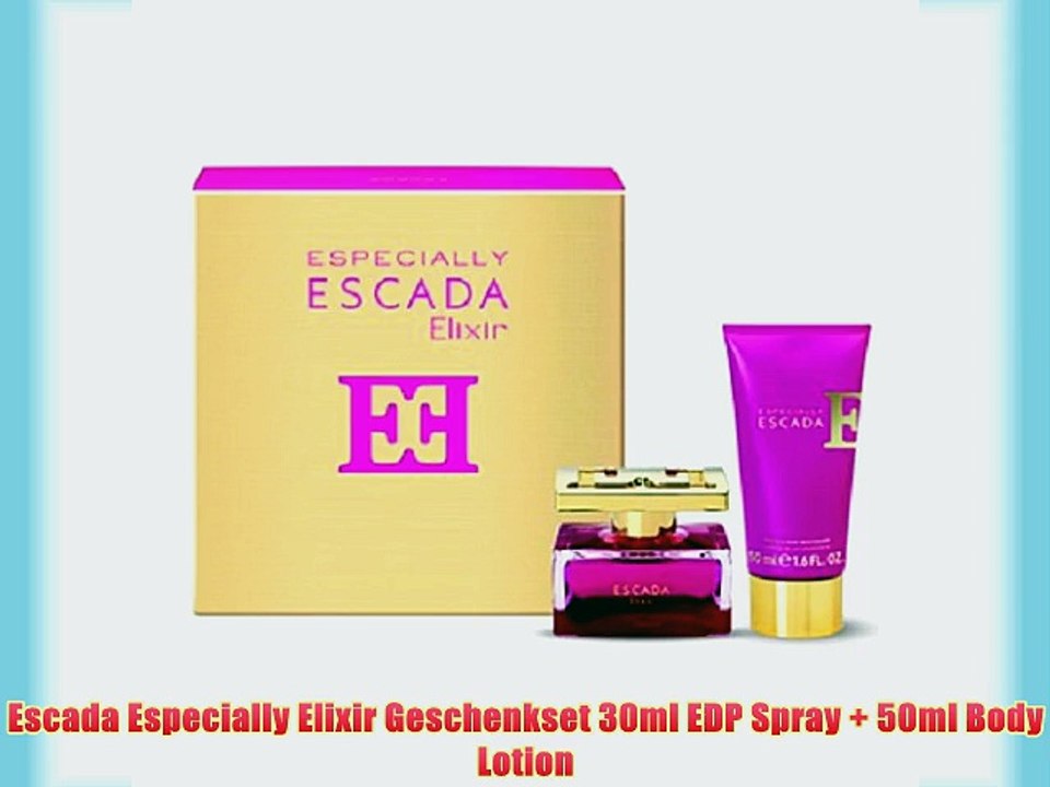 Escada Especially Elixir Geschenkset 30ml EDP Spray   50ml Body Lotion