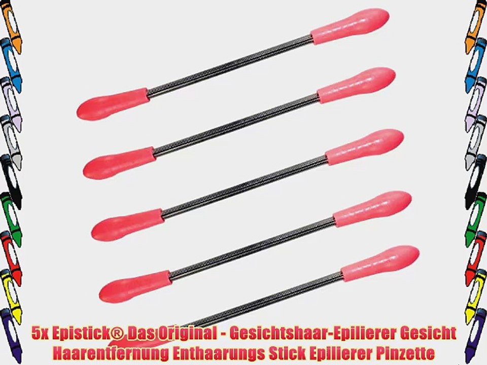 5x Epistick? Das Original - Gesichtshaar-Epilierer Gesicht Haarentfernung Enthaarungs Stick