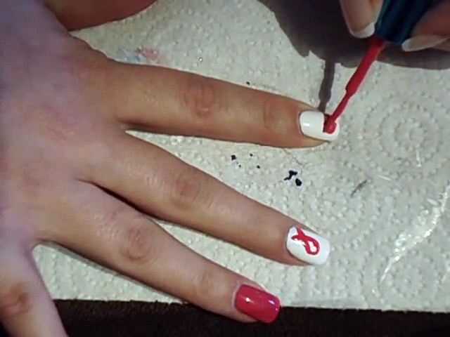 Breast Cancer Awareness Nail Tutorial - Ribbon