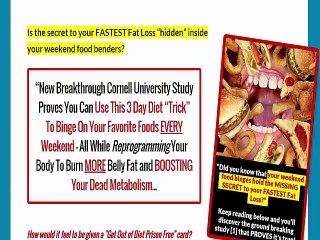 Diet free weekends book