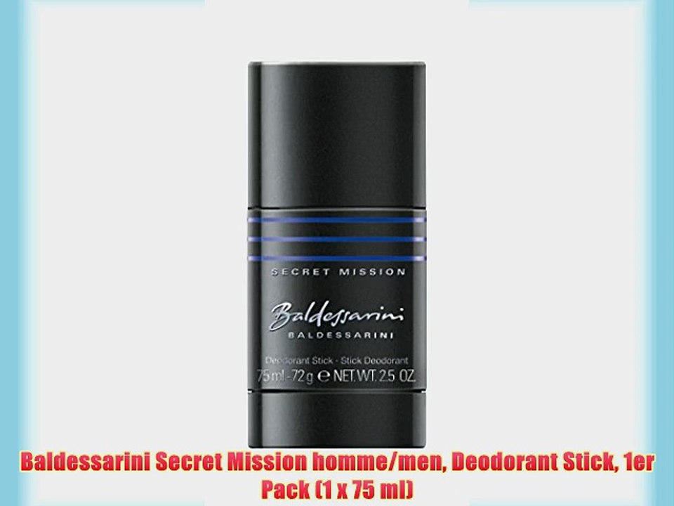 Baldessarini Secret Mission homme/men Deodorant Stick 1er Pack (1 x 75 ml)