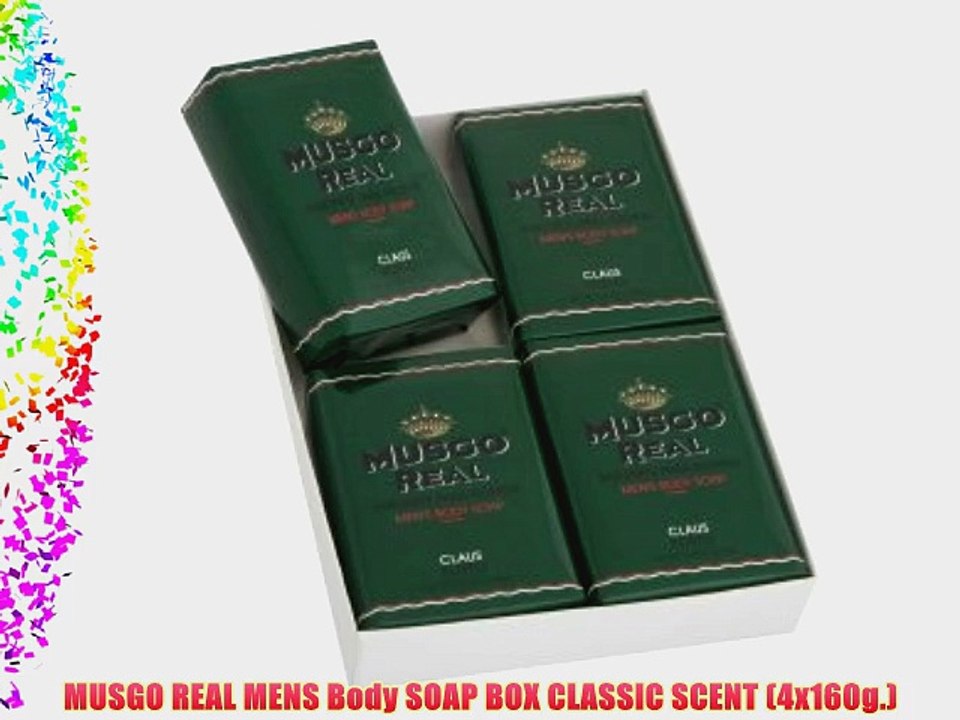 MUSGO REAL MENS Body SOAP BOX CLASSIC SCENT (4x160g.)