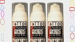 3 x Medizinische Tattoo Hautpflege PZN: 10088266 - Mit Panthenol und 100% Bio-Hagebuttenkern?l