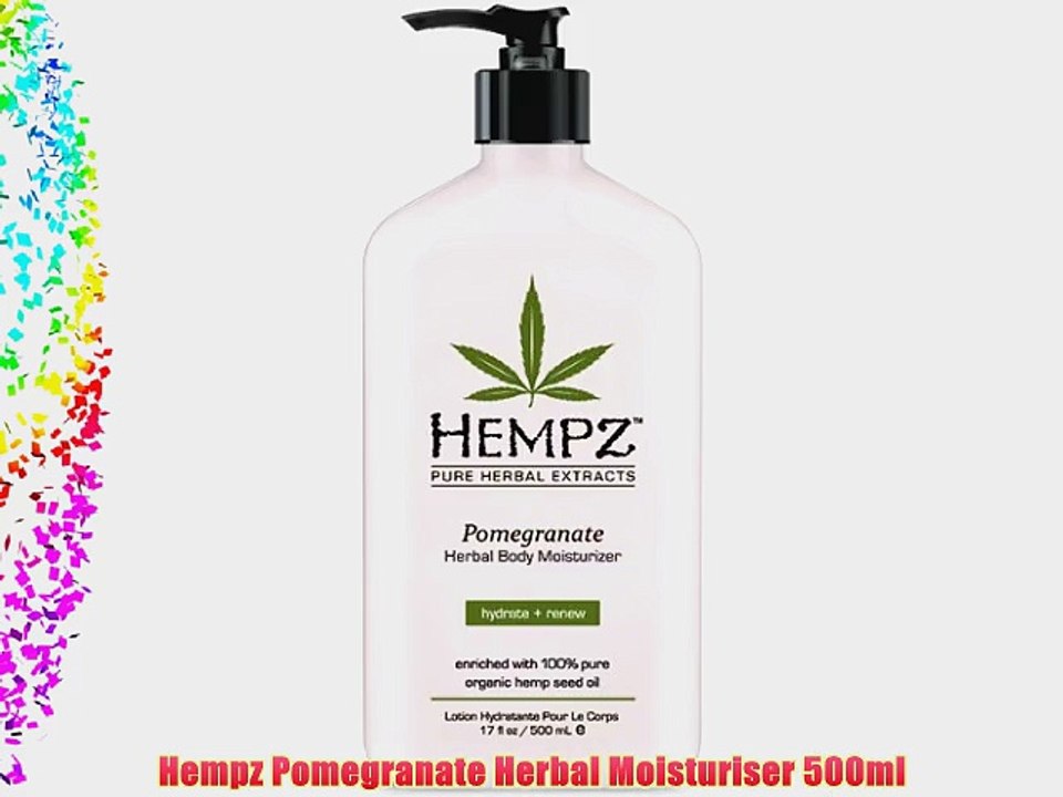 Hempz Pomegranate Herbal Moisturiser 500ml