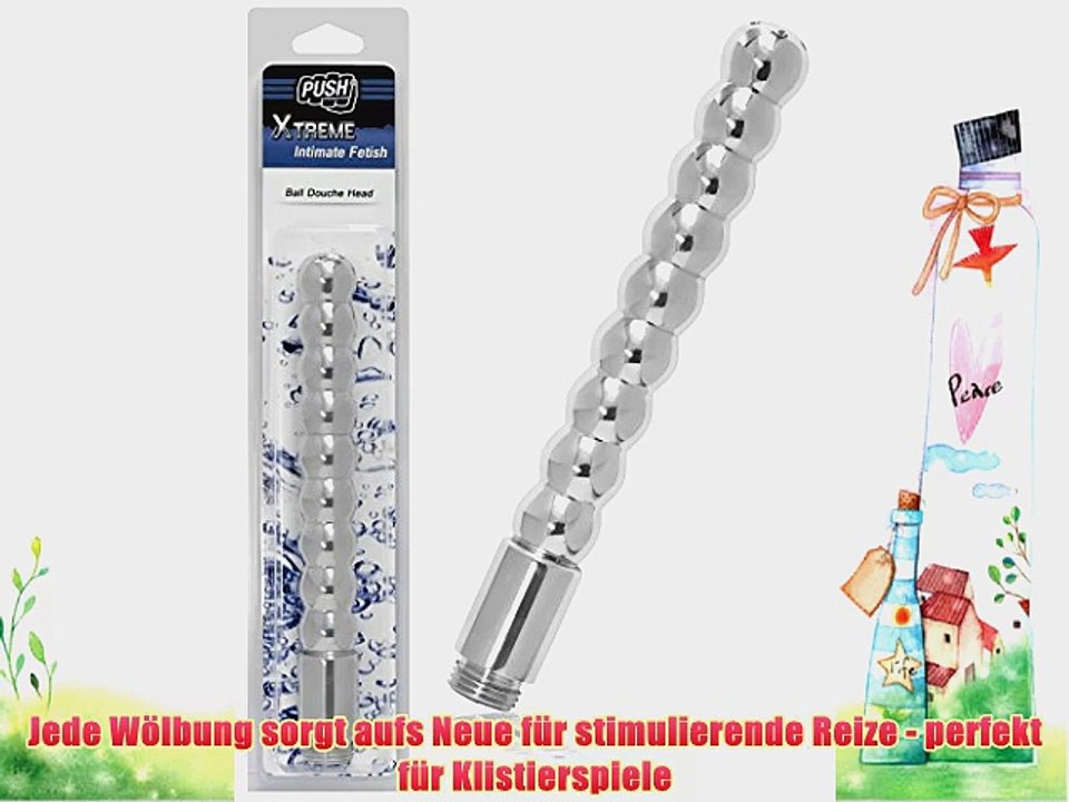 Push Xtreme - ca. 20 x 2 cm Intimdusche Aufsatz gew?lbt Aluminium - Analdusche / Vaginaldusche
