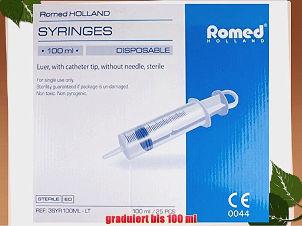 Blasenspritzen von Romed Medical Wundspritze 100 ml Blasenspritze steril verpackt verschiedene