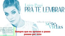 Luiza Possi - Pra Te Lembrar lyrics