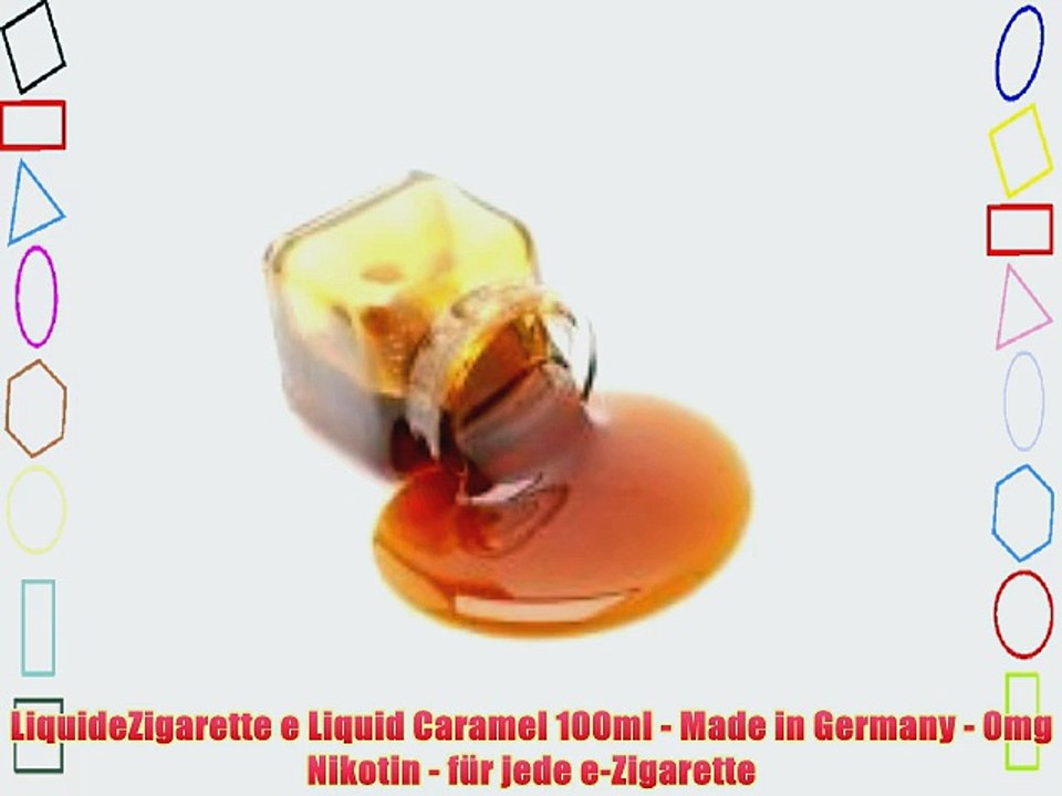 LiquideZigarette e Liquid Caramel 100ml - Made in Germany - 0mg Nikotin - f?r jede e-Zigarette