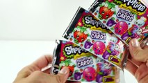 7 Shopkins Collector Trading Cards and Play Doh Surprise Egg Strawberry Kiss Toy Egg DCTC