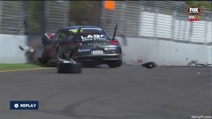 Lago Big Crash 2015 Porsche Carrera Cup Townsville Qualifying