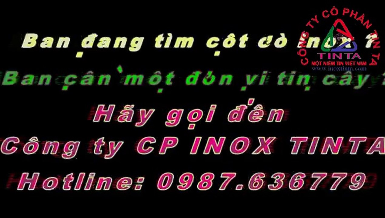 Cot co inox, inox tinta, Bao gia cot co inox, inox 304, Mẫu cột cờ inox đẹp