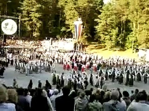 Joined dances, traditional Lithuanian, Latvian and Estonian dances.