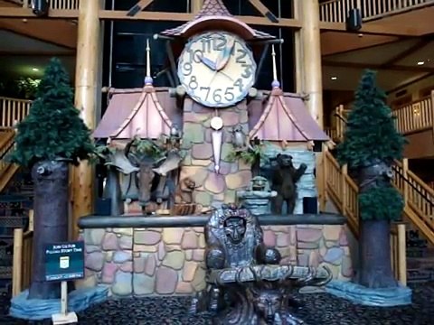 Great Wolf Lodge Clock Tower Show from Traverse City Michigan 04/16/2010