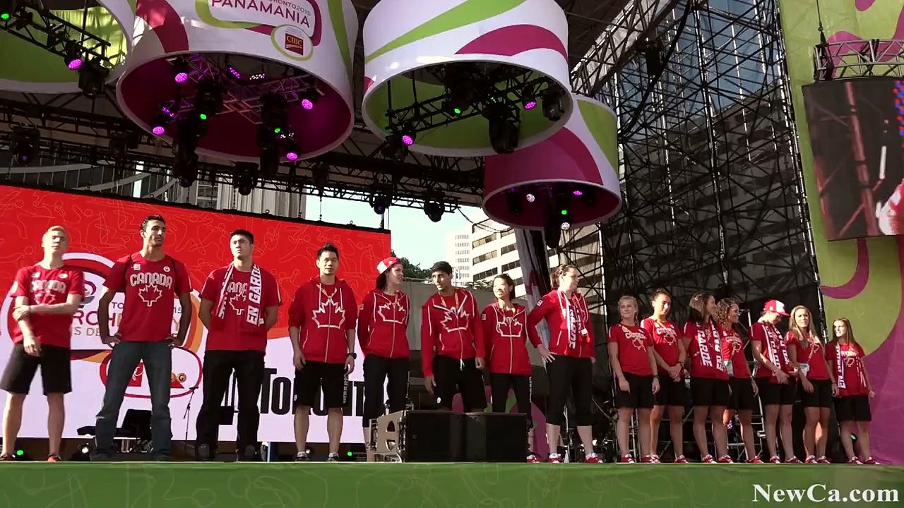 NewCa.com: 2015 Pan Am Tourch Relay at Nathan Phillips Square