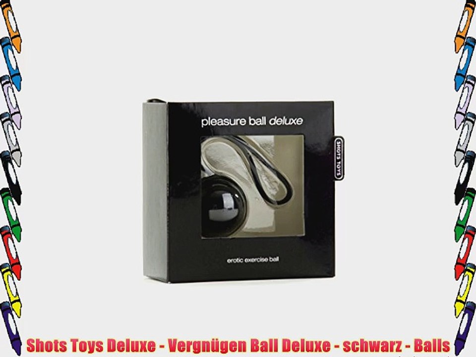 Shots Toys Deluxe - Vergn?gen Ball Deluxe - schwarz - Balls