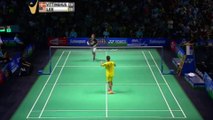 100% Crazy Badminton trickshot - Vittinghus vs Lee Chong Wei ! Final