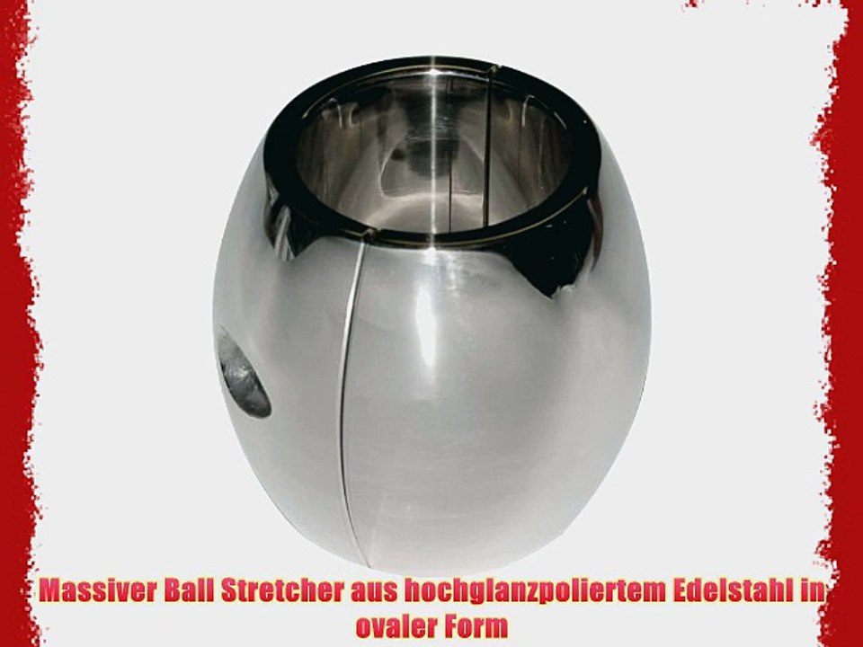 Edelstahl Ball Stretcher oval - 55 x 35mm