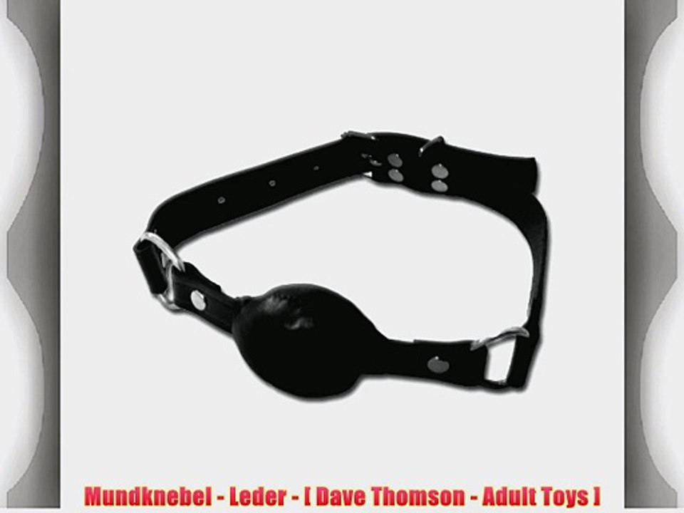 Mundknebel - Leder - [ Dave Thomson - Adult Toys ]