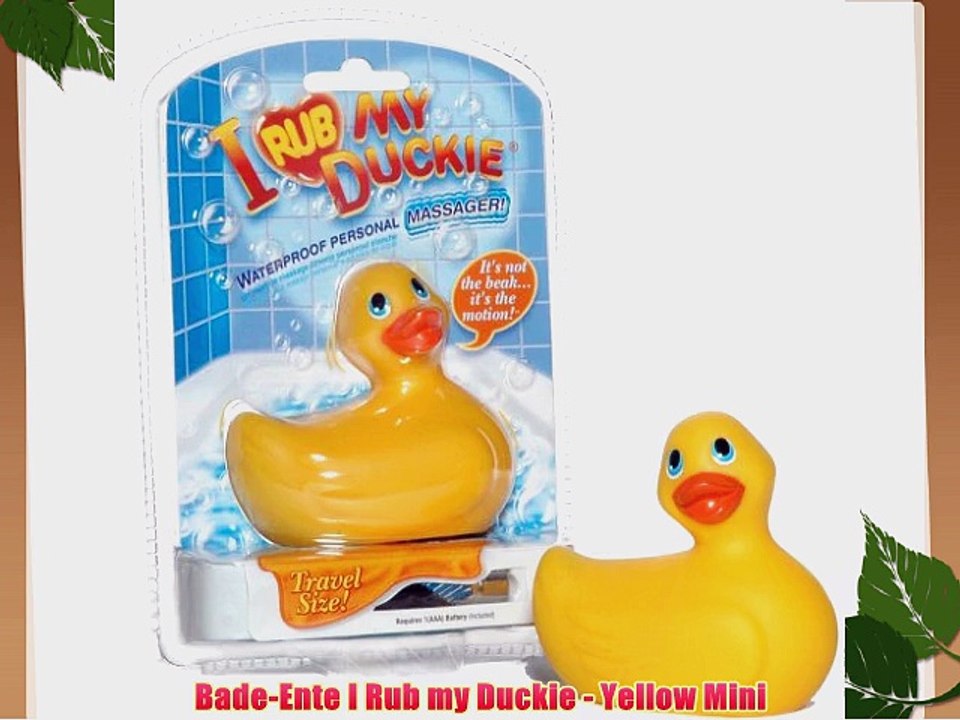 Bade-Ente I Rub my Duckie - Yellow Mini