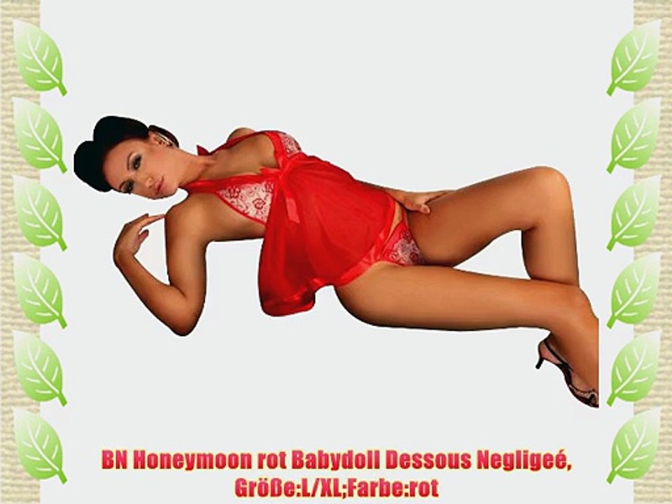 BN Honeymoon rot Babydoll Dessous Neglige? Gr??e:L/XLFarbe:rot