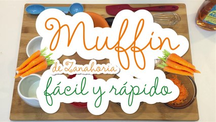 Muffin de Zanahoria rápido y fácil (carrot cake) - Gluten free