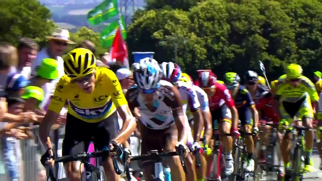 Flamme rouge / Last KM - Étape 8 (Rennes > Mûr-de-Bretagne) - Tour de France 2015