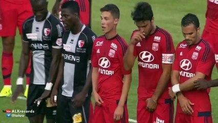 Carlitos Amazing Free Kick Goal Sion 1 - 0 Lyon 2015