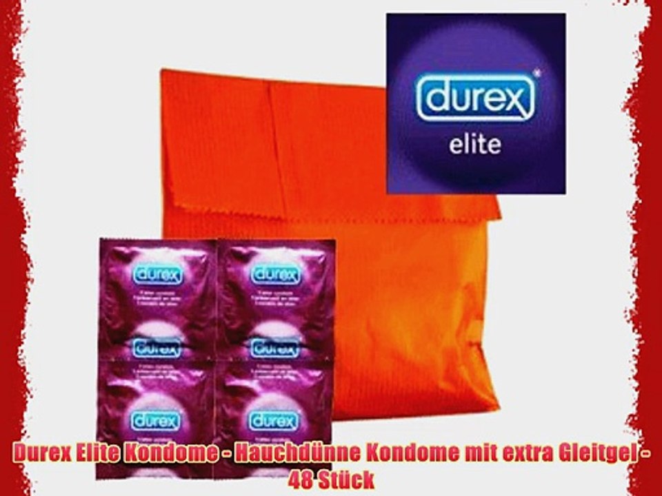 Durex Elite Kondome - Hauchd?nne Kondome mit extra Gleitgel - 48 St?ck