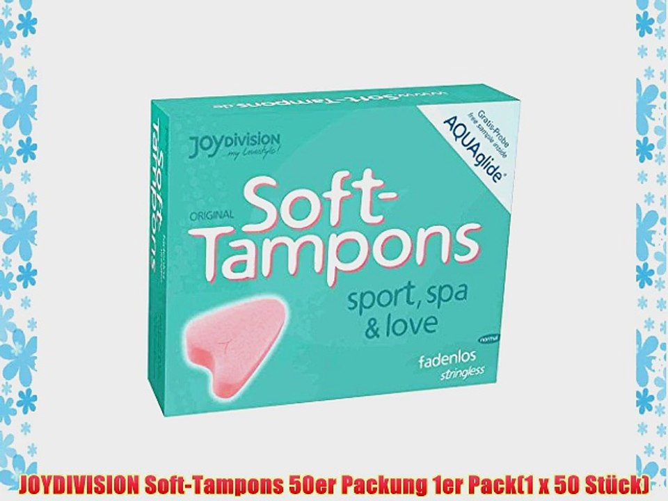 JOYDIVISION Soft-Tampons 50er Packung 1er Pack(1 x 50 St?ck)