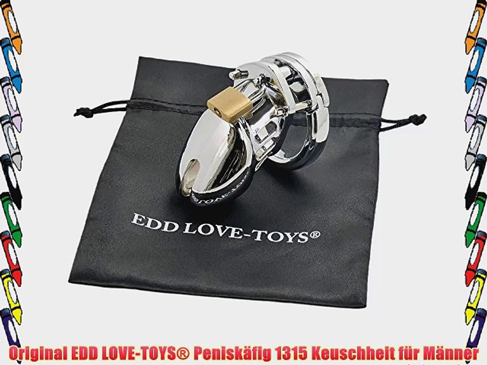 Penisk?fig 1315 Keuschheitsg?rtel f?r M?nner Keuschheit (Inkl. aller 3 Cockringe und Gleitgel)