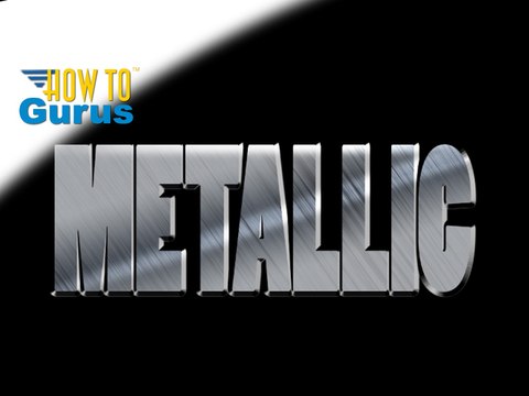 Photoshop Metallic Text Effect, How to create a brushed metal text look, a Photoshop CS5 CS6 CC Tutorial