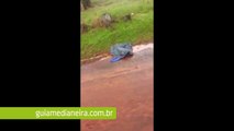 Colisão entre moto e caminhão deixa uma pessoa morta na PR-497 em São Miguel do Iguaçu