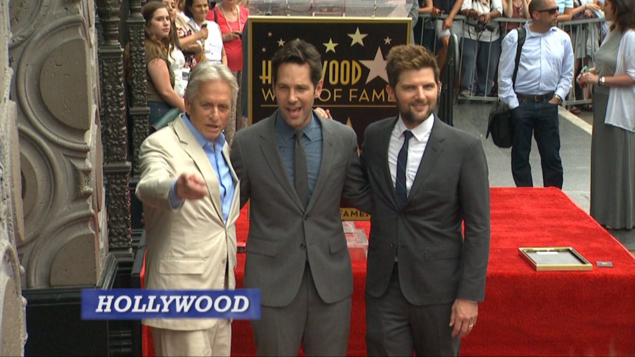 Paul Rudd Gets A Star And Michael Douglas Jokes About It