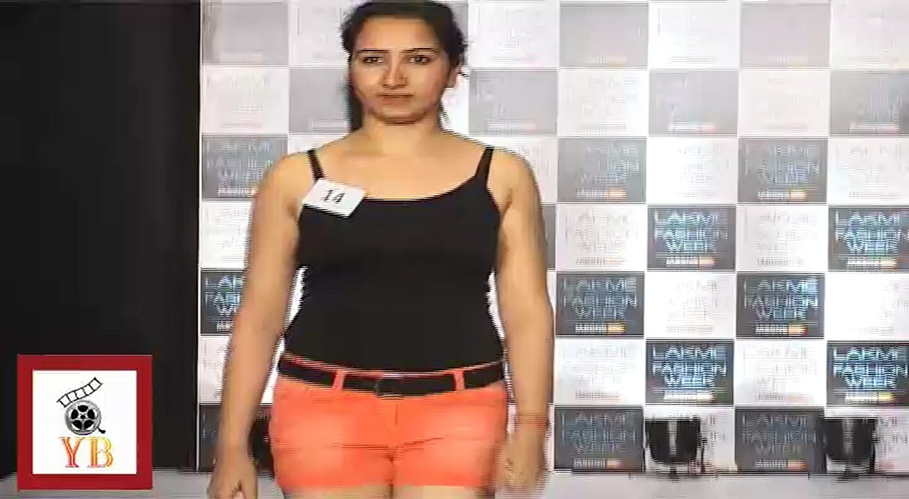 Hot Models Walking On Ramp At Lakme Fashion Week