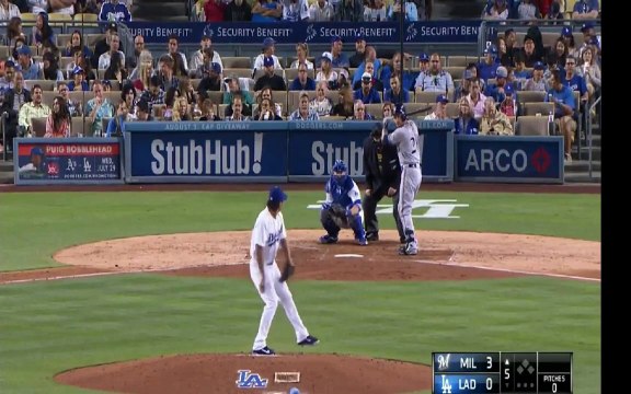 2015.07.12 Brewers V.S. Dodgers 5 inning Chin-Hui Tsao