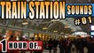 TRAIN STATION SOUNDS for Sleeping and relaxation. Sleep Sounds and White Noise for 1 hour