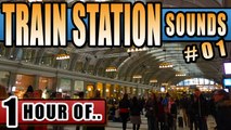 TRAIN STATION SOUNDS for Sleeping and relaxation. Sleep Sounds and White Noise for 1 hour