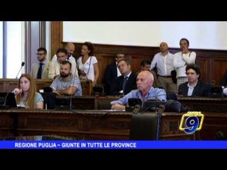 REGIONE PUGLIA | Giunte in tutte le Province