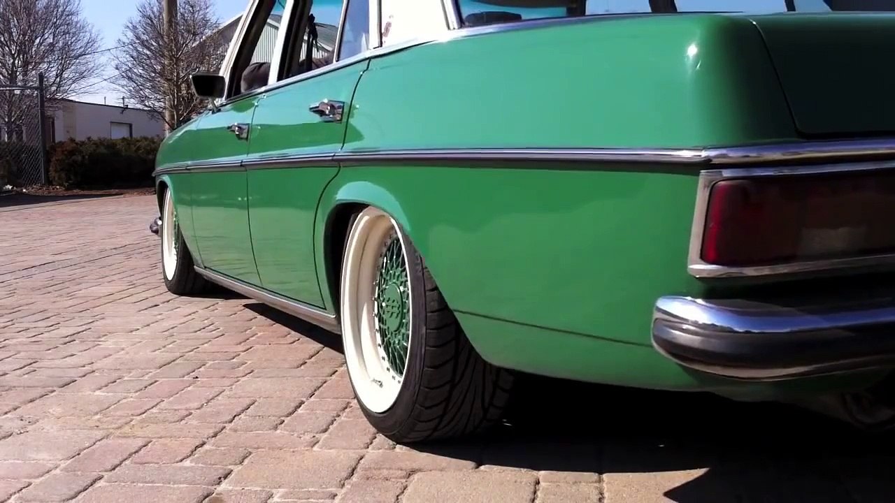 The Colour of Money Custom W115 Mercedes on air ride video Dailymotion