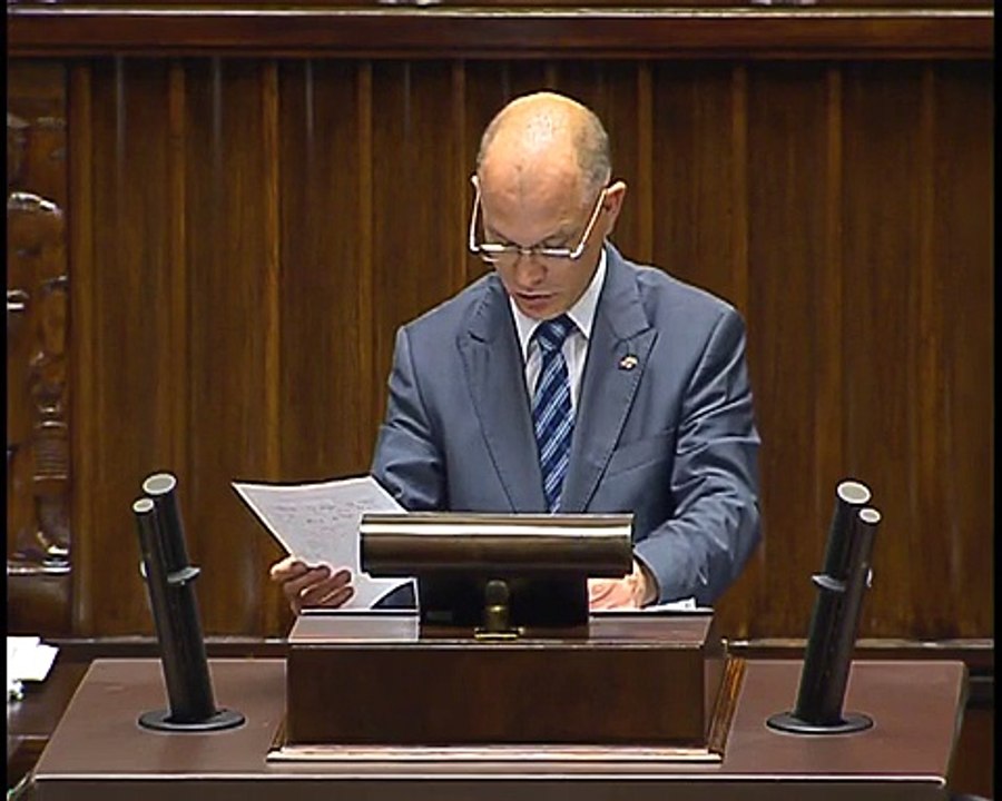 Poseł Waldemar Andzel - Wystąpienie z dnia 07 lipca 2015 roku.