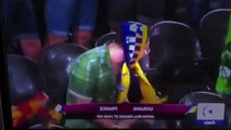 AWESOME Ukraine Fan shows his Funny dance moves during Euro 2012 - Ukraine vs France