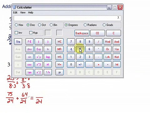 Adding & Subtracting Fractions and Mixed Numbers