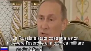 Aprite bene le orecchie! Parla Putin!