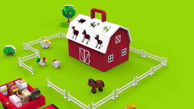 Los animales de granja y sus sonidos Caricaturas educativas para niños en español Learn Spanish