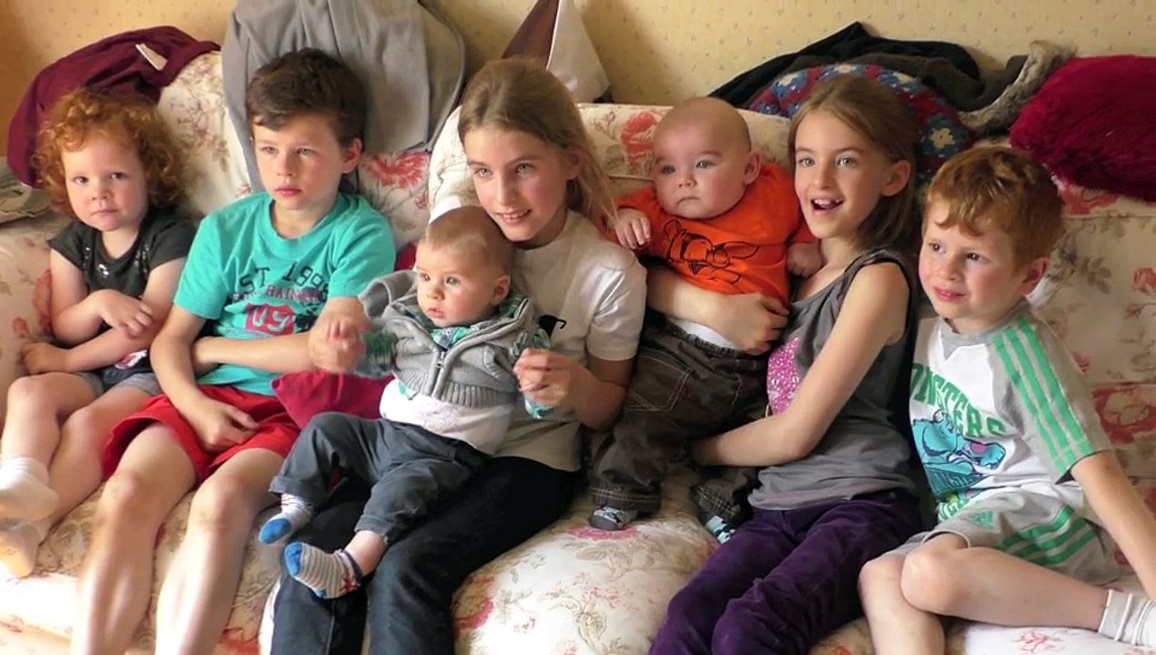 Avec tous ses cousins et cousines !