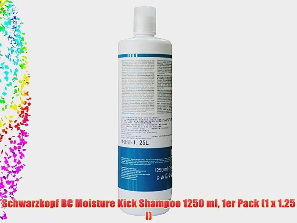 Schwarzkopf BC Moisture Kick Shampoo 1250 ml 1er Pack (1 x 1.25 l)