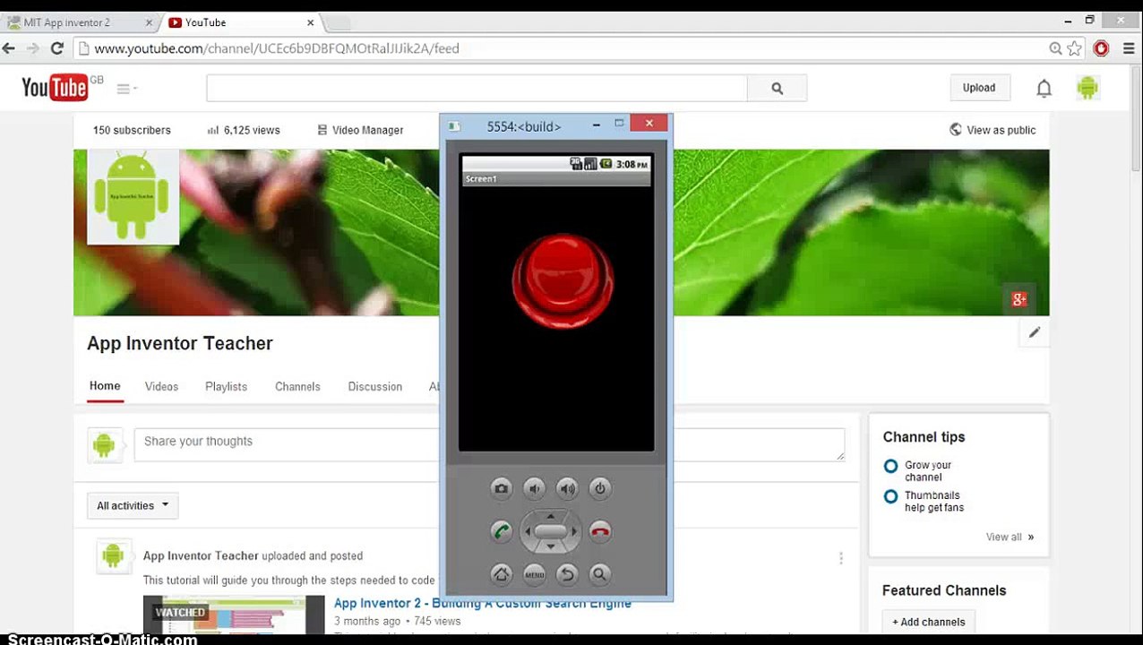 App Inventor 2 - Animated Push Button Tutorial (Using the Z Axis)