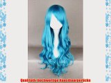 Ladieshair Cosplay Per?cke t?rkis 70cm lockig Anime Manga